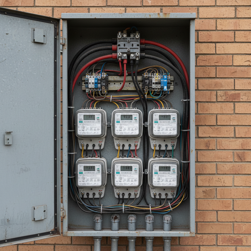 Meterkast met blokaansluiting - meerdere meters achter één aansluiting